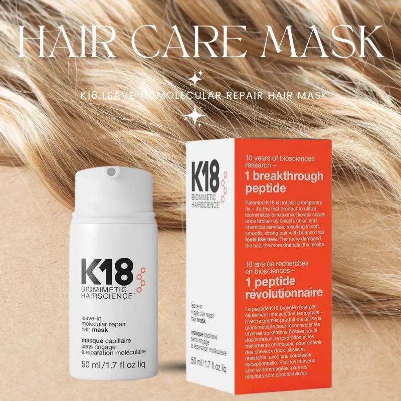 K18 Keratin - Reparerande och återfuktande Leave-In Hårmask