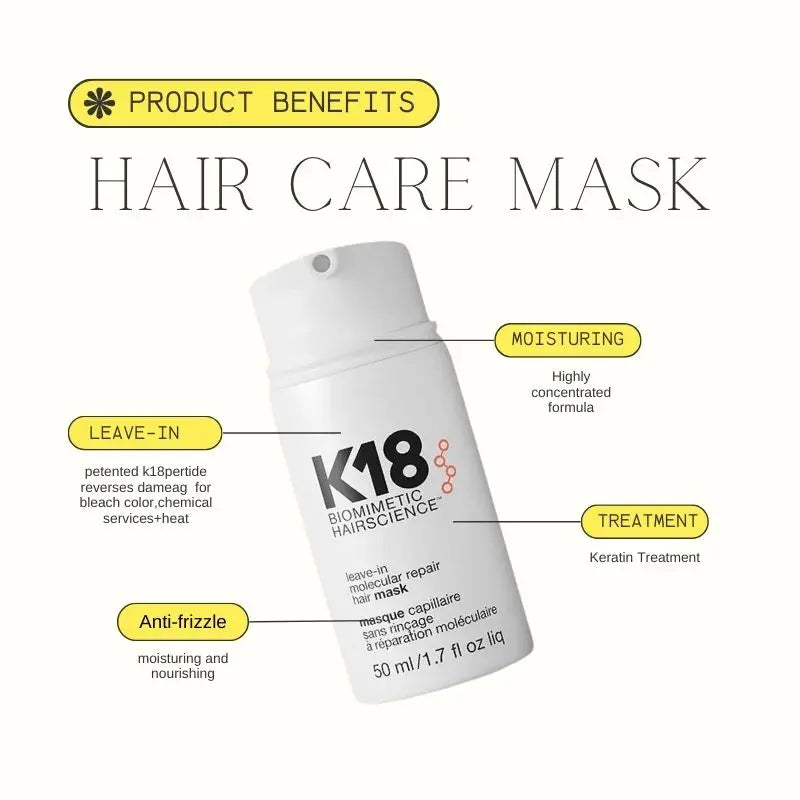 K18 Keratin - Reparerande och återfuktande Leave-In Hårmask