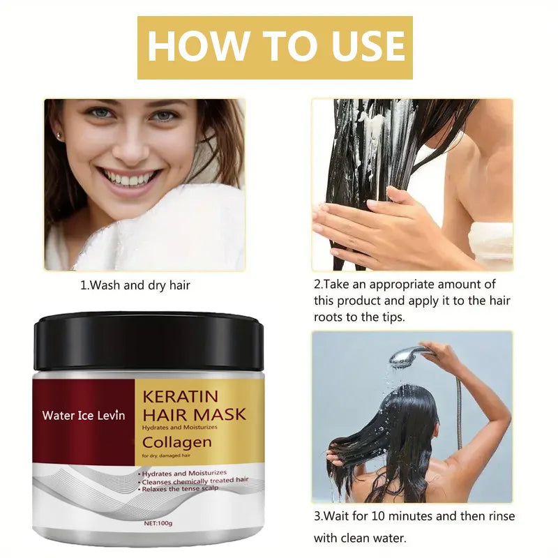 Keratin Hårmask - Återfuktar och reparerar på djupet